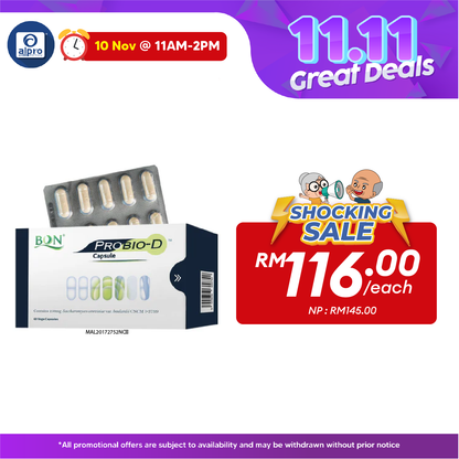 TCK BON PROBIO-D 60 Capsules | Helps Digestive Comfort & Bowel TCK BON