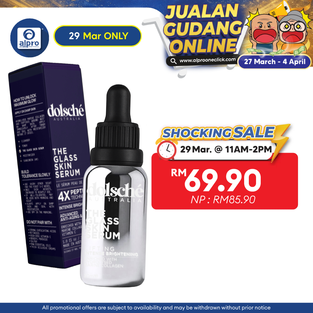 Dolsché The Glass Skin Serum 30mL | Intense Brightening & Anti-Aging Dolsche