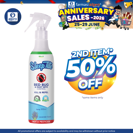 Bio-D Sleeptite Bed Bug & Dust Mite Spray 300mL | Fast Acting & Non-Toxic Formula BIO-D