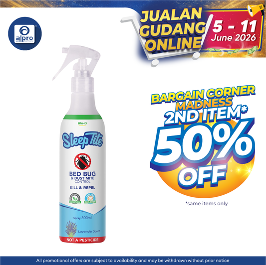 Bio-D Sleeptite Bed Bug & Dust Mite Spray 300mL | Fast Acting & Non-Toxic Formula BIO-D