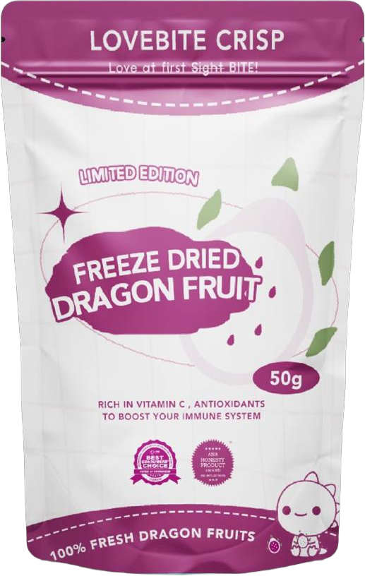 Lovebite Crisp Freeze-Dried Fruits (Assorted Flavours) | Rich in Vitamins, Fibre & Antioxidants LOVEBITE