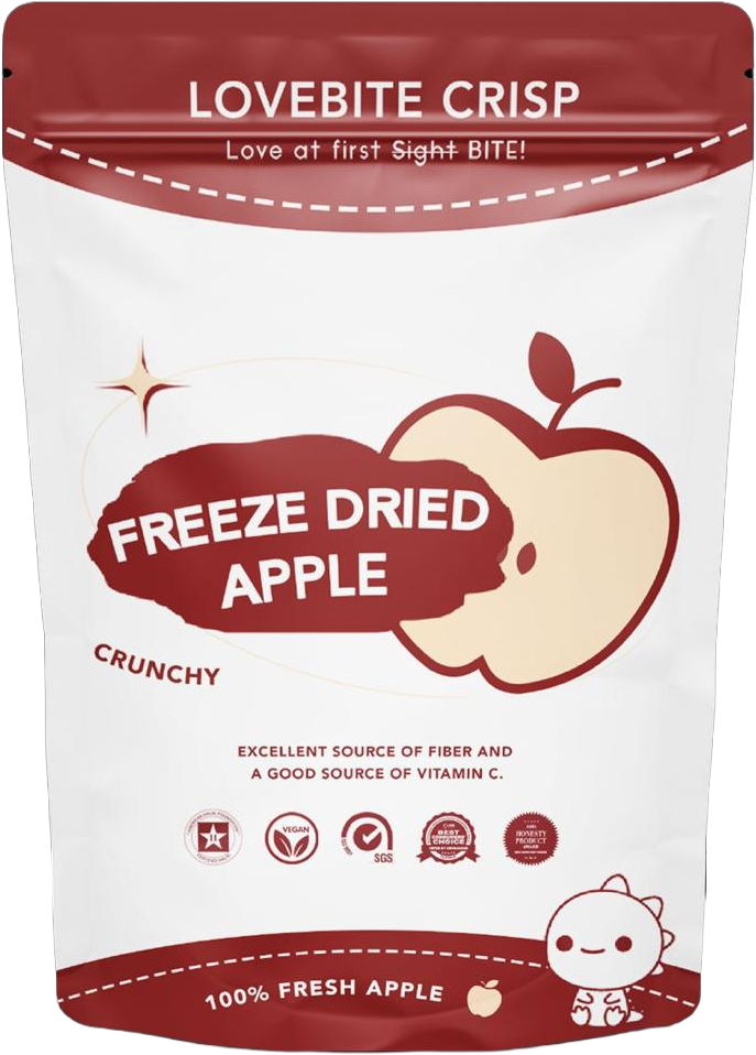 Lovebite Crisp Freeze-Dried Fruits (Assorted Flavours) | Rich in Vitamins, Fibre & Antioxidants LOVEBITE