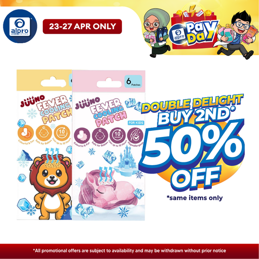 JUUNO Fever Cooling Patch (Leo/ Fantasy) 6s | Fun & Colorful Animal Designs JUUNO