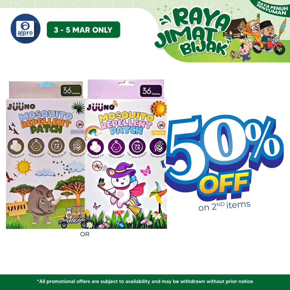 JUUNO Mosquito Repellent Patch (Rhino/ Magician) 36s | Gentle & Effective Repellent JUUNO