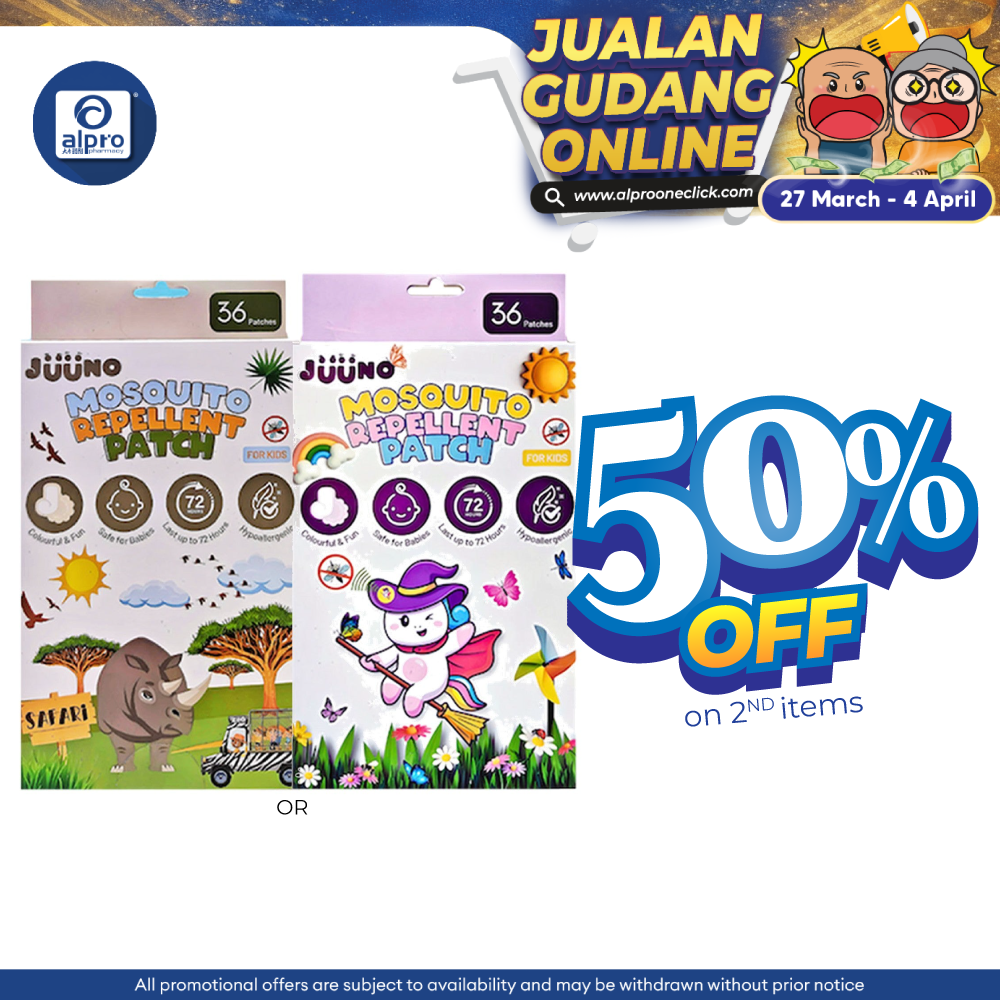 JUUNO Mosquito Repellent Patch (Rhino/ Magician) 36s | Gentle & Effective Repellent JUUNO