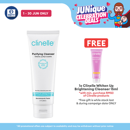 Clinelle Purifying Cleanser 80mL | Soothing & Calming Formula Clinelle