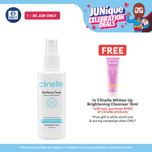 Clinelle Purifying Toner 150mL | Soothing & Calming Formula Clinelle