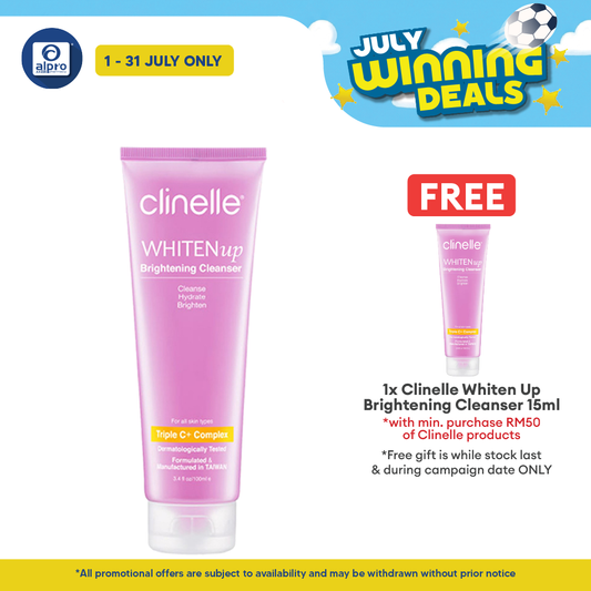 Clinelle WHITENup Brightening Cleanser 100mL | Gentle Non-Drying Formula & Whitens Skin Clinelle