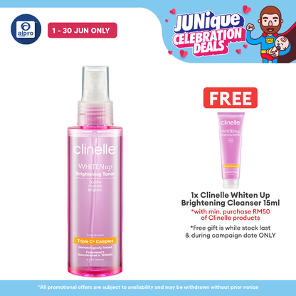 Clinelle WHITENup Brightening Toner 120mL | Refines Pores & Improve Absorption Clinelle