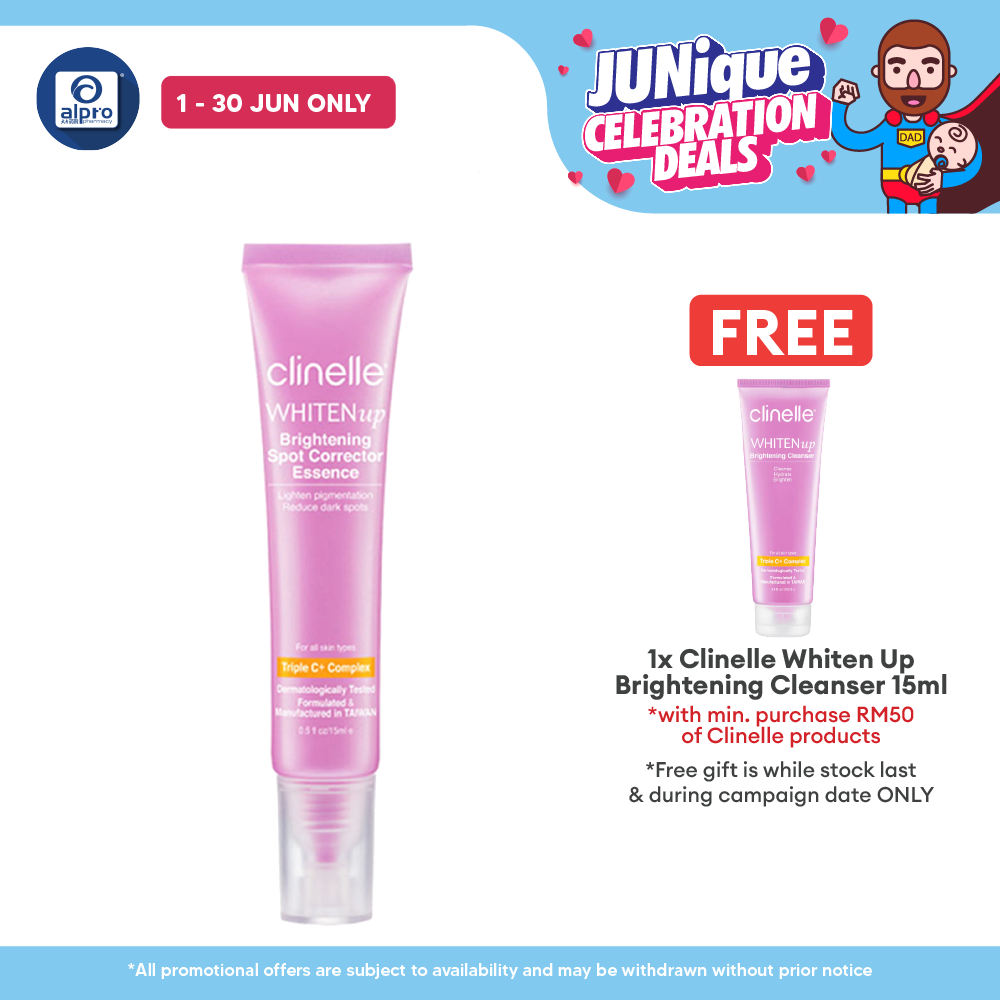 Clinelle WHITENup Brightening Spot Corrector Essence 15mL | Reduce Dark & Aged Spots Clinelle