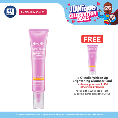 Clinelle WHITENup Brightening Spot Corrector Essence 15mL | Reduce Dark & Aged Spots Clinelle