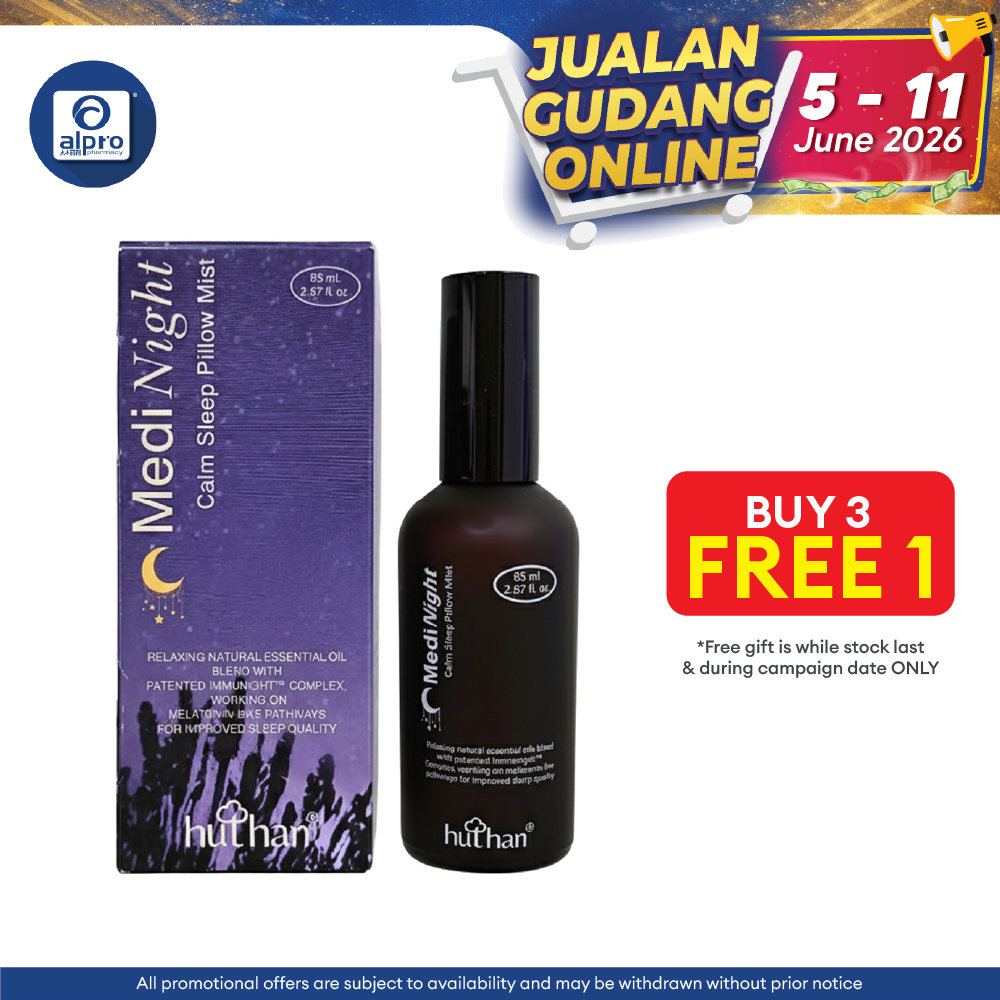 huthan® Medinight Calm Sleep Pillow Mist 85mL | Calming Aroma & Relaxing Effect huthan