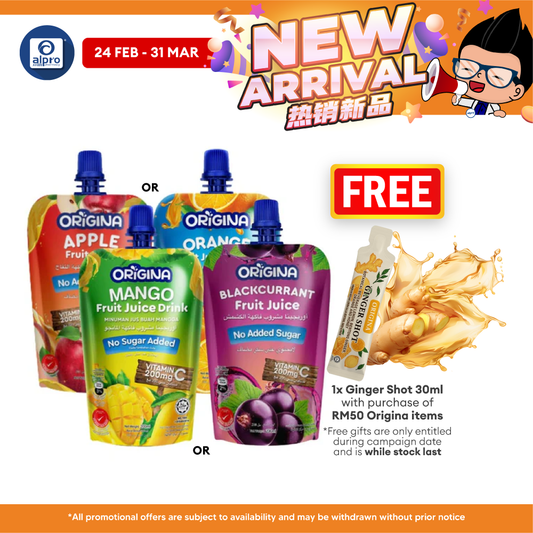 Origina Fruit Juice (Apple/ Mango/ Orange/ Blackcurrant) 200mL | Preservative Free With 200mg Vitamin C Origina