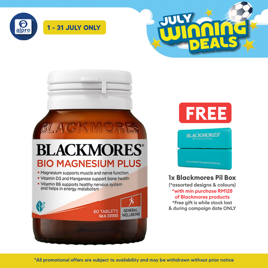 Blackmores Bio Magnesium Plus 60s | Supports Muscle & Bone Health Blackmores