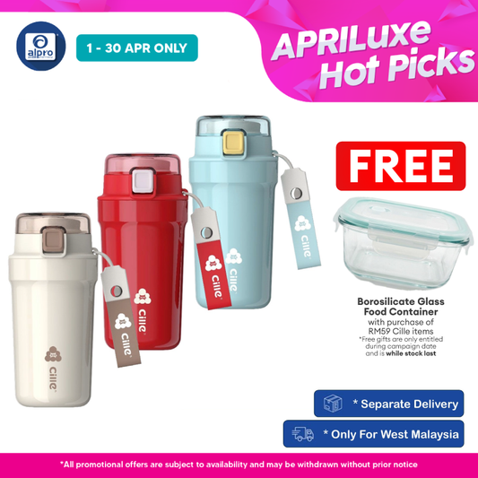 Cille Premium Ceramic-Lined Insulated Coffee Mug 420mL (XB-24190-TC) | Long-Lasting Hot/Cold Retention Cille