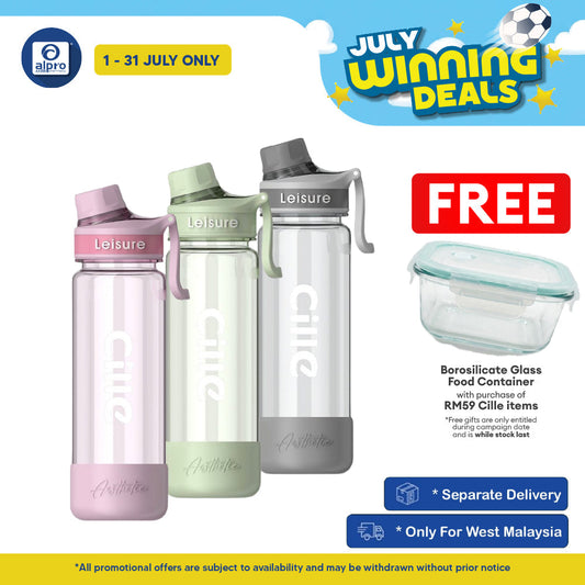 Cille Tritan BPA-Free Water Bottle Large Volume 780mL (XL-2519-780) | BPA Free & Lightweight Body Cille