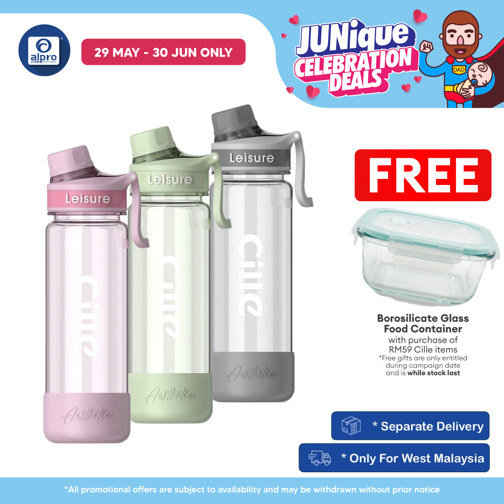 Cille Tritan BPA-Free Water Bottle Large Volume 780mL (XL-2519-780) | BPA Free & Lightweight Body Cille