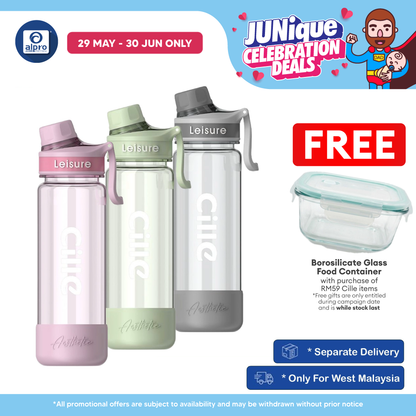 Cille Tritan BPA-Free Water Bottle Large Volume 780mL (XL-2519-780) | BPA Free & Lightweight Body Cille