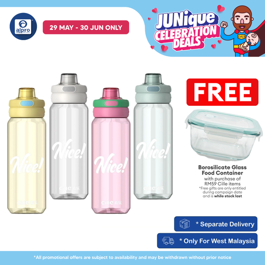 Cille Tritan BPA-Free Water Bottle Large Volume 830mL (XL-2521-830) | Premium BPA-Free Material Cille