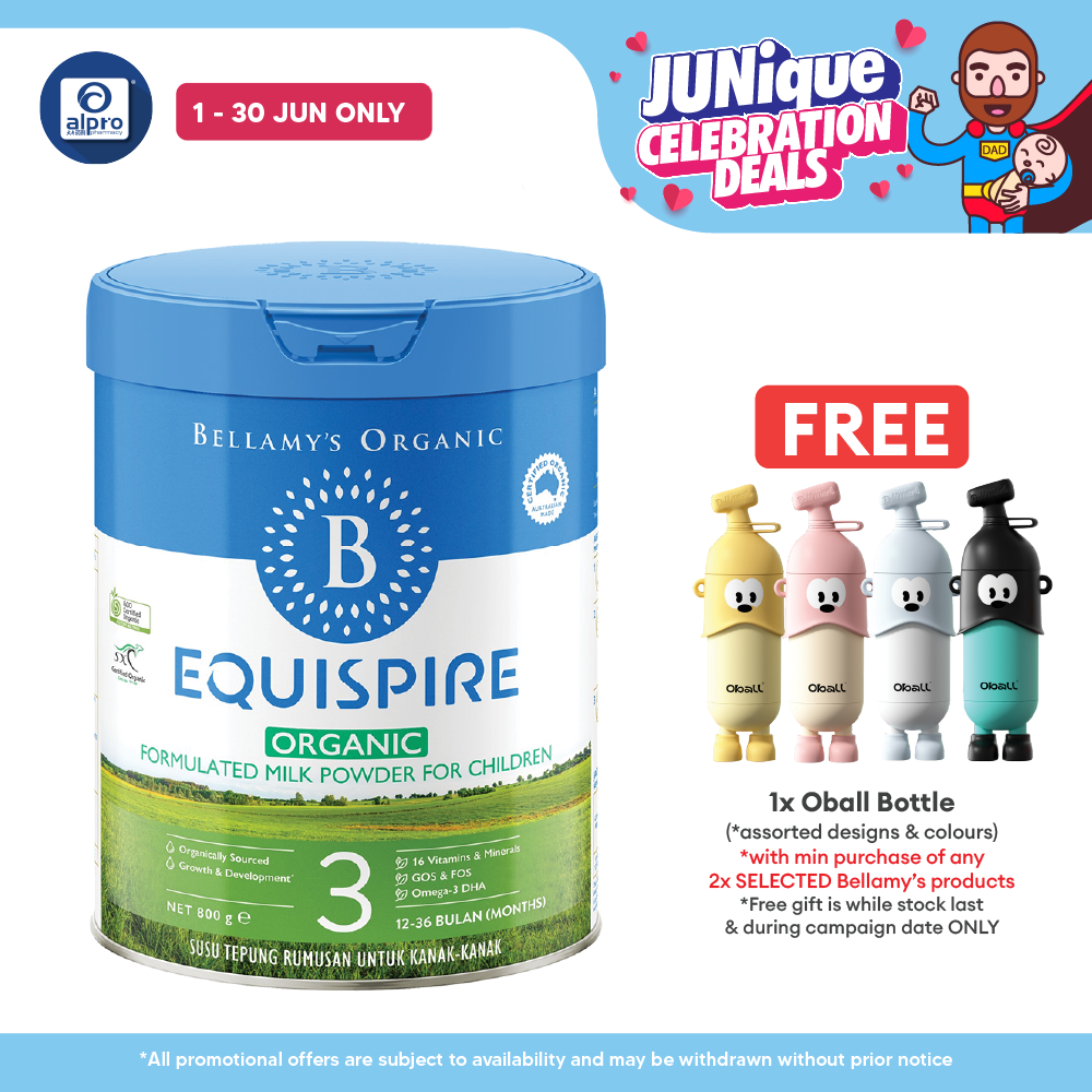 Bellamy's Organic Step 3 Equispire Toddler Milk Drink 800g | Formulated Milk Powder for Children BELLAMY'S