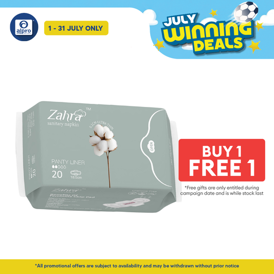 Zahra Panty Liner 185mm 20s | Comfortable All-Day Wear ZAHRA