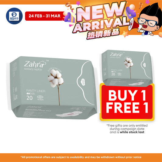 Zahra Panty Liner 185mm 20s | Comfortable All-Day Wear ZAHRA