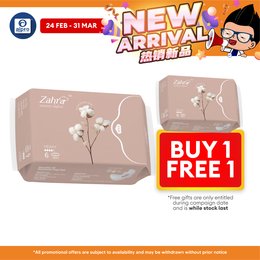 Zahra Heavy Flow Pad 350mm 6s | Fast Absorption & Ultra-Soft ZAHRA