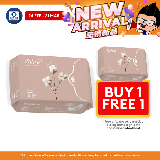 Zahra Heavy Flow Pad 350mm 6s | Fast Absorption & Ultra-Soft ZAHRA