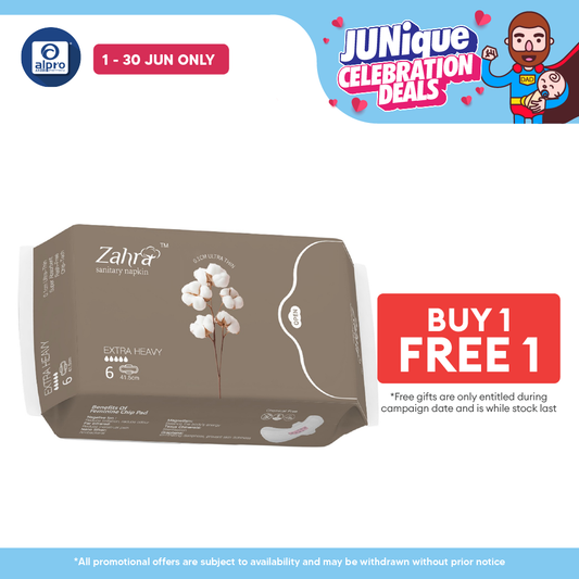 Zahra Extra Heavy Flow Pad 415mm 6s | Fast Absorption & Ultra-Soft ZAHRA