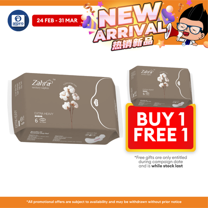 Zahra Extra Heavy Flow Pad 415mm 6s | Fast Absorption & Ultra-Soft ZAHRA
