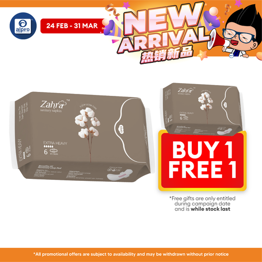 Zahra Extra Heavy Flow Pad 415mm 6s | Fast Absorption & Ultra-Soft ZAHRA