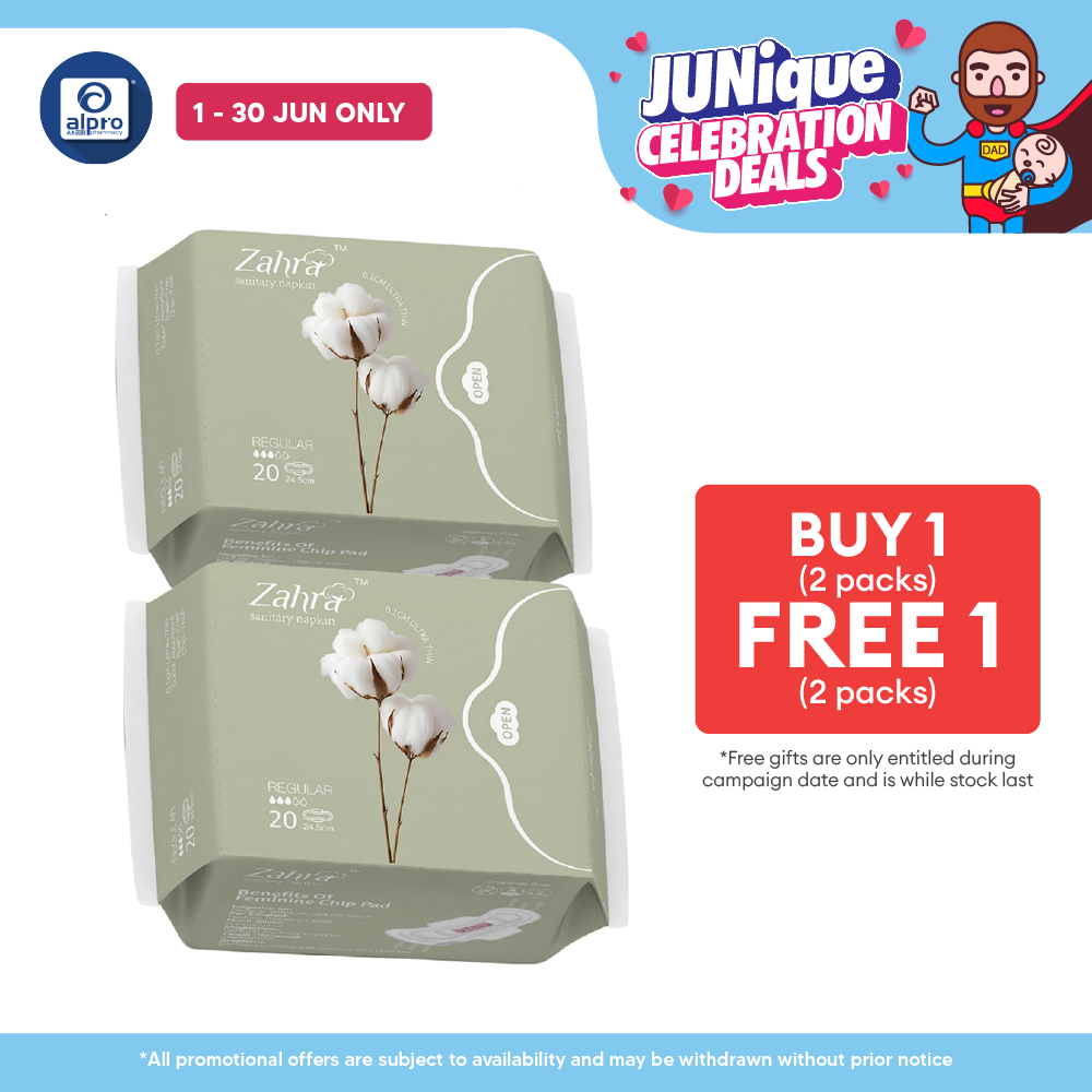 Zahra Regular Flow Pad 245mm Combo (20s ×2packs) | Fast Absorption & Ultra-Soft ZAHRA