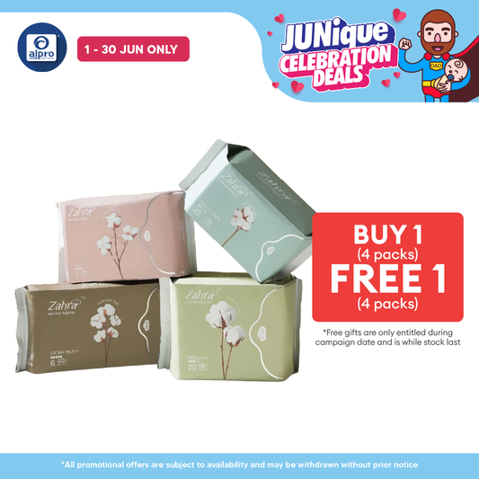 Zahra All in One Combo (4 packs) | Suitable for Daily Discharge ZAHRA