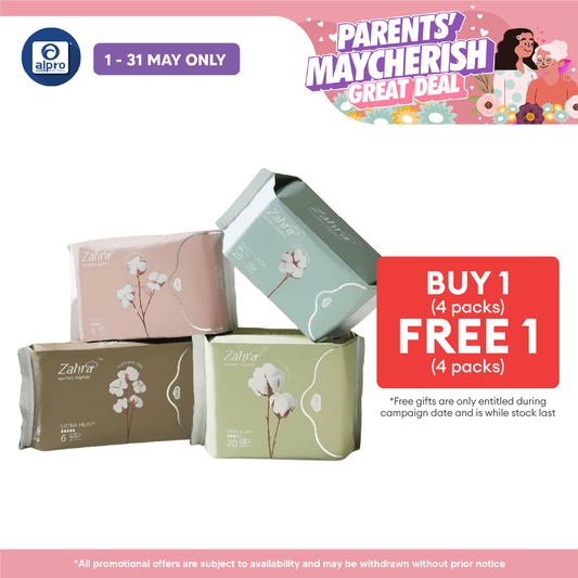 Zahra All in One Combo (4 packs) | Suitable for Daily Discharge ZAHRA