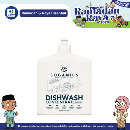 SOGANICS Dishwashing Liquid 500mL | Safe on Hands & The Environment SOGANICS
