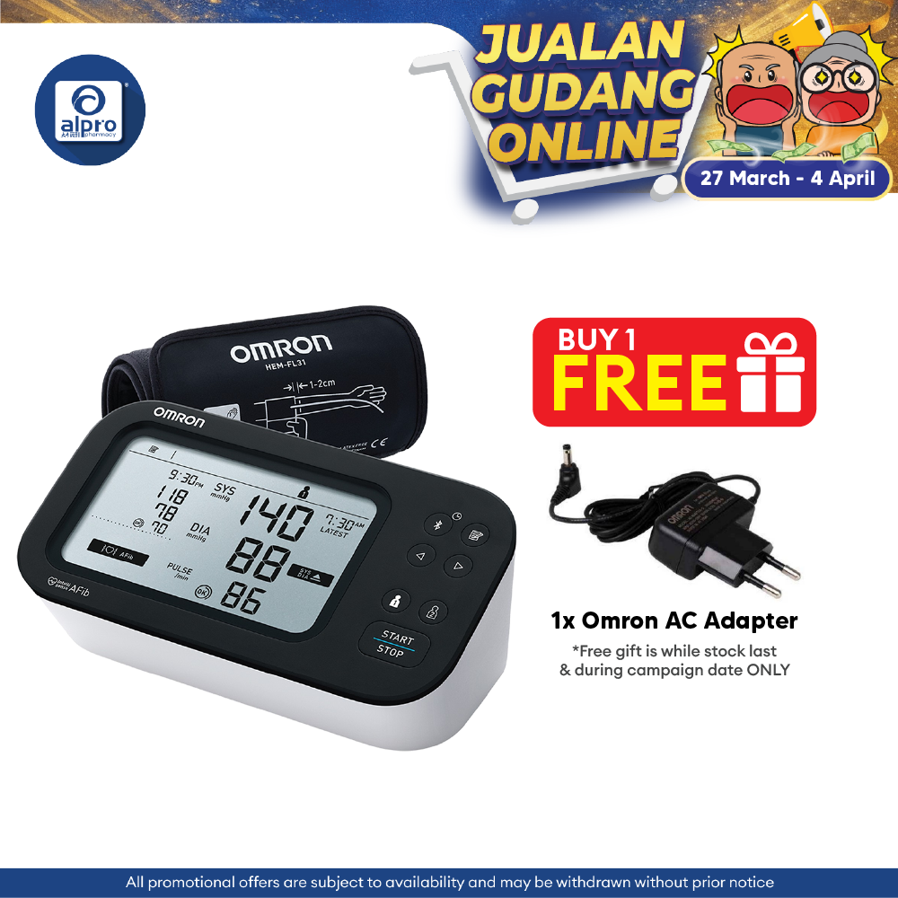 OMRON Blood Pressure Monitor HEM-7383T1 | Early Detection AFib™ Technology Omron