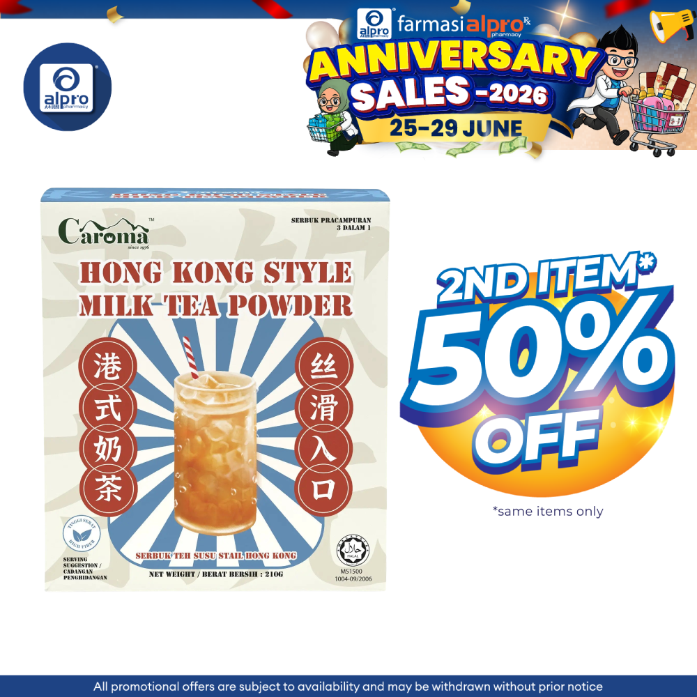 Caroma Hong Kong Style Milk Tea 35g ×6s | Silky Smooth & Milky Taste CAROMA