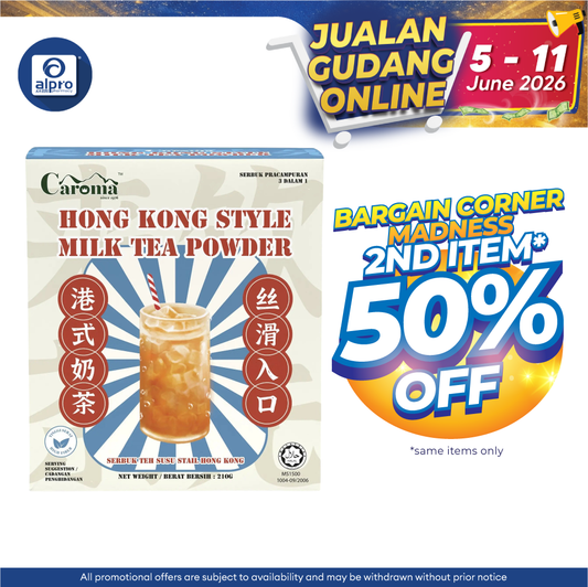 Caroma Hong Kong Style Milk Tea 35g ×6s | Silky Smooth & Milky Taste CAROMA