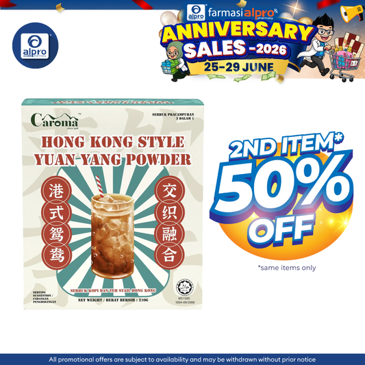 Caroma Hong Kong Style Yuan Yang 35g ×6s | Boldness Blend of Coffee & Tea CAROMA