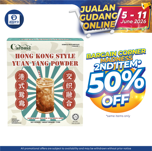 Caroma Hong Kong Style Yuan Yang 35g ×6s | Boldness Blend of Coffee & Tea CAROMA