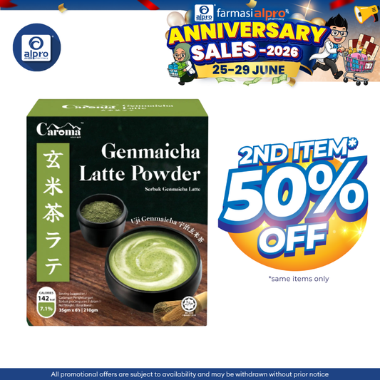 Caroma Genmaicha Latte 35g ×6s | Pleasant Nuts & Brown Rice Aroma CAROMA