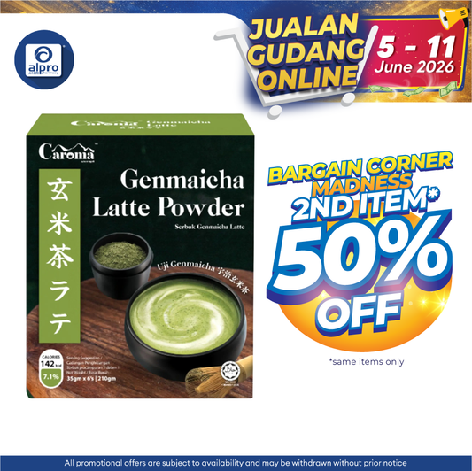 Caroma Genmaicha Latte 35g ×6s | Pleasant Nuts & Brown Rice Aroma CAROMA