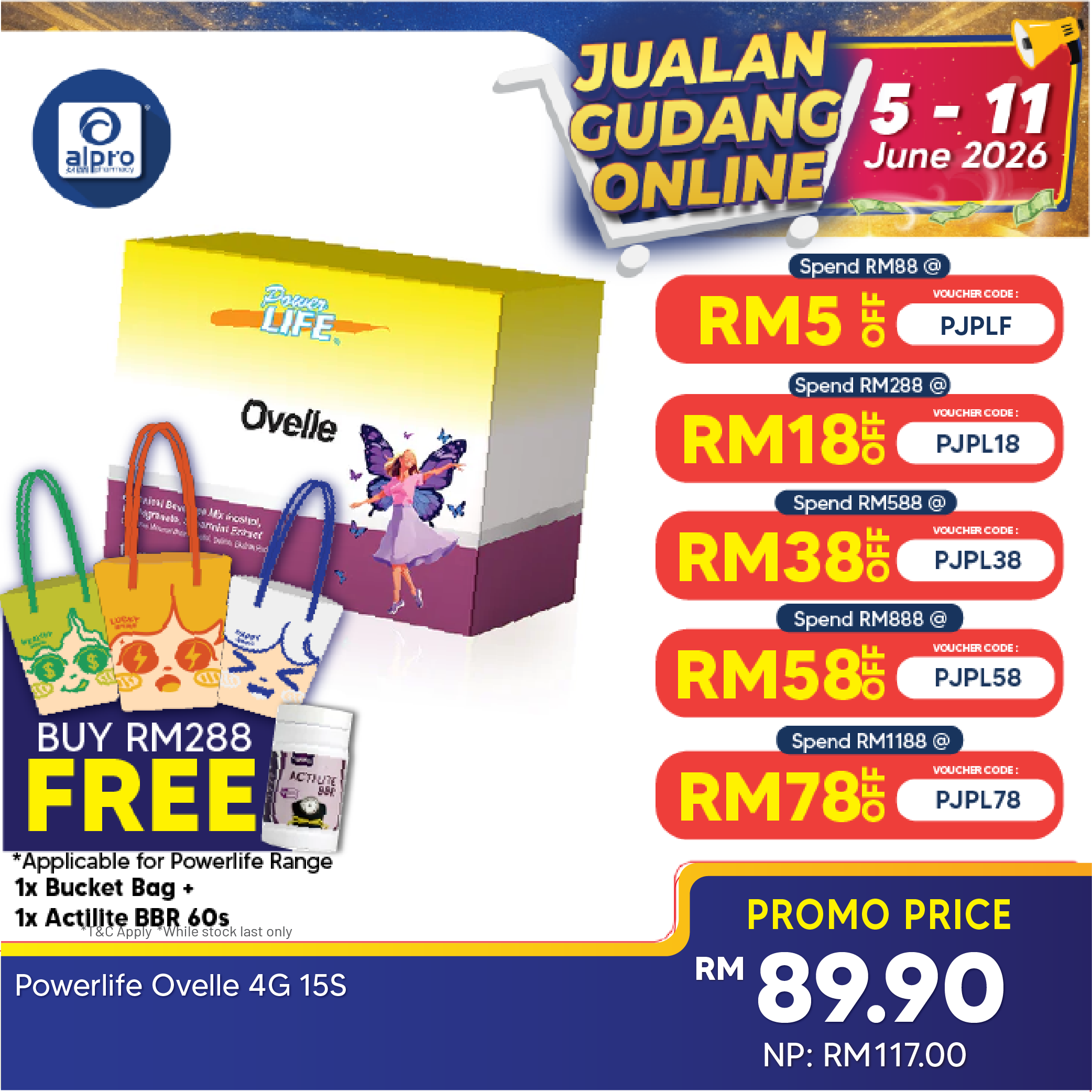 Powerlife Ovelle 4g 15s Powerlife