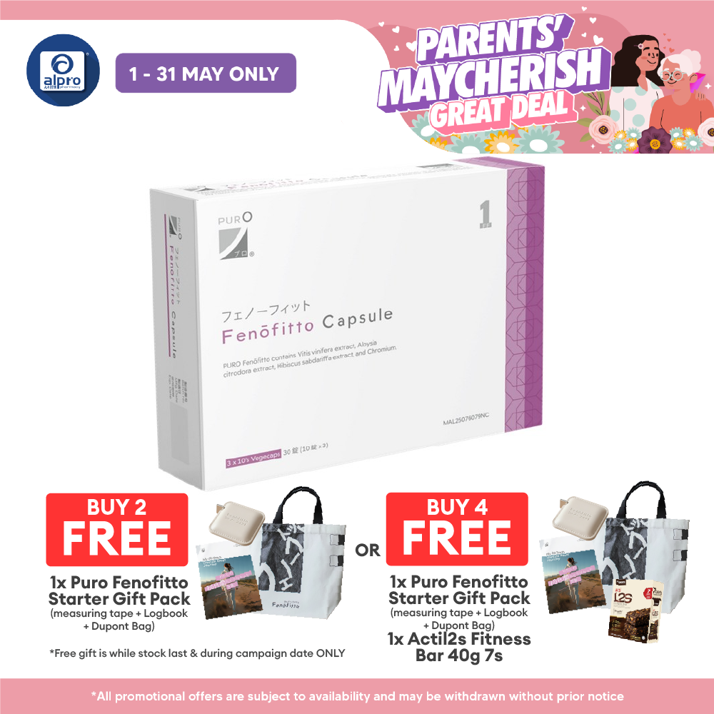 [Delivery Starts: 20/5/2026] Puro Fenofitto Capsule 30s Puro