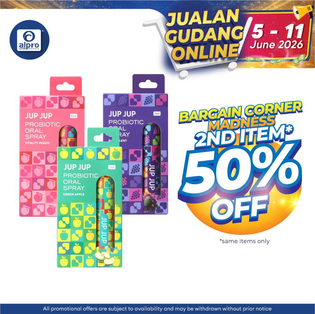 Jup Jup Probiotic Oral Spray 8ml (#Vitality Peach/ #Green Apple/ #Succulent Grape) | Fruity Scent & Long-Lasting Coolnes JUP JUP