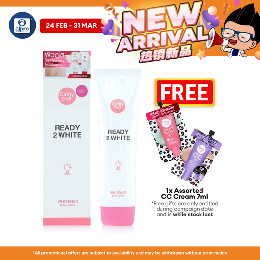 Cathy Doll Ready 2 White Whitener Body Lotion 150mL | Bright & Radiant Skin Cathy Doll