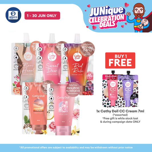 Cathy Doll Perfume Lotion (Assorted Scents) 40mL | Soothing Texture & Uplifting Scent Cathy Doll