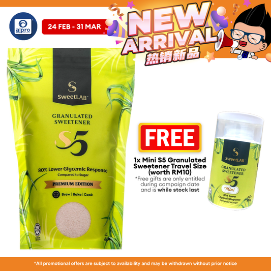 SweetLab S5 Granulated Sweetener 400g | Tastes Sweeter Than Sugar & No After Taste SweetLAB