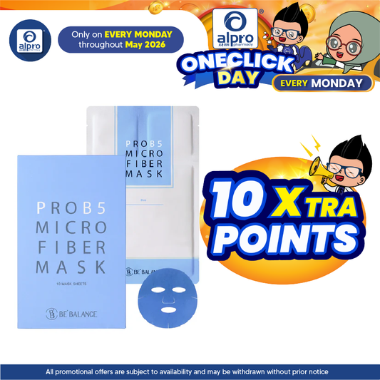 BE'BALANCE Pro B5 Microfiber Mask 10s (Blue) | Skin Barrier Repair Support BE'BALANCE