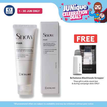 BE'BALANCE Snow Mask 120g | Gentle Brightening Clay Care BE'BALANCE